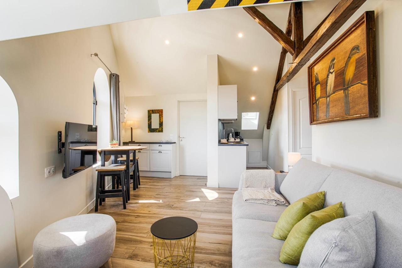 Beau L.O.F.T. Sous Les Toits - Vue Sur Mer 2 A 4 Personnes - Residence La Vague Houlgate Exteriör bild